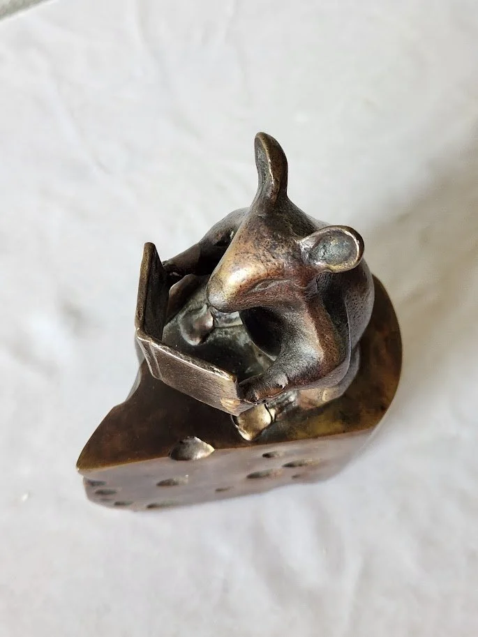 Bronze Mouse Cheese Bookends 9.jpg