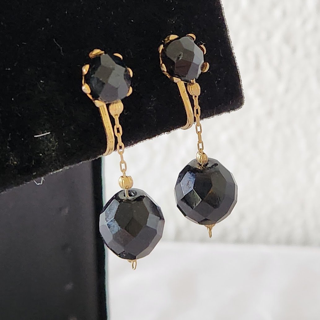 Black Bead Drop Earrings 7.jpg