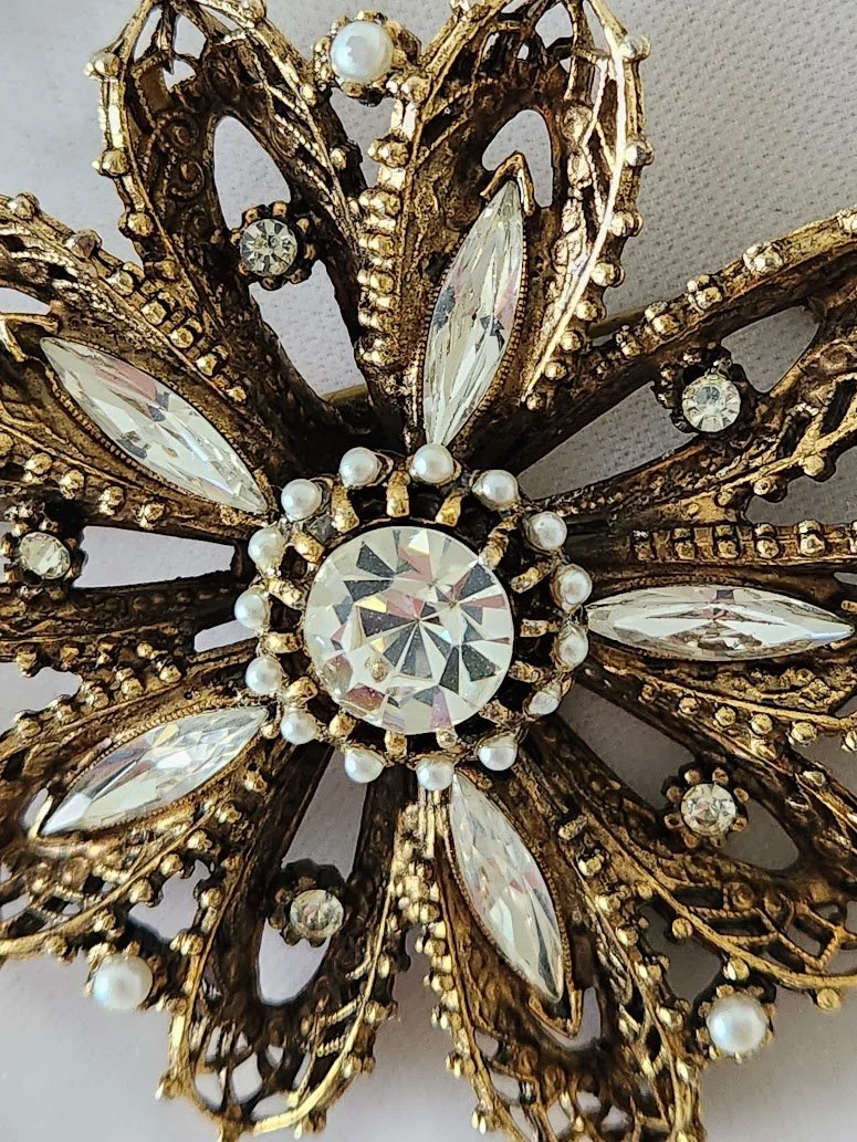 Big Antiqued Goldtone RS Brooch 5.jpg