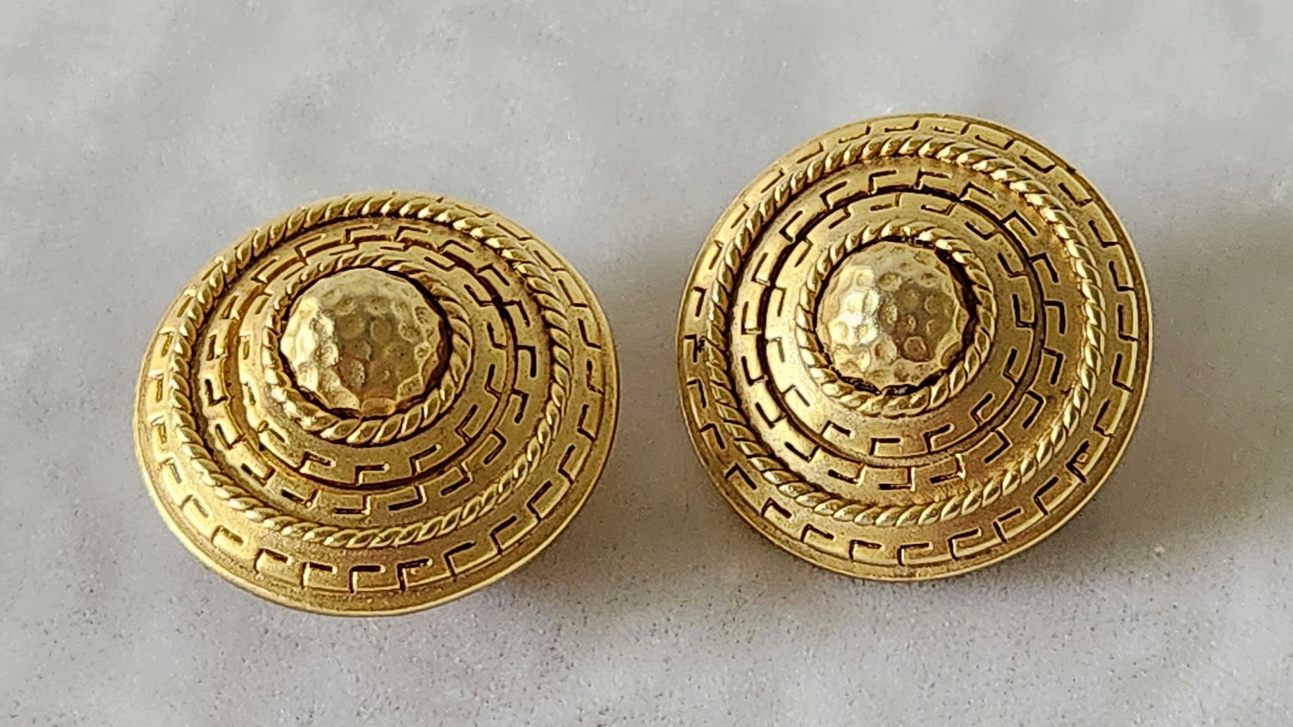 Oscar de la Renta Greek Key Earrings 1.jpg