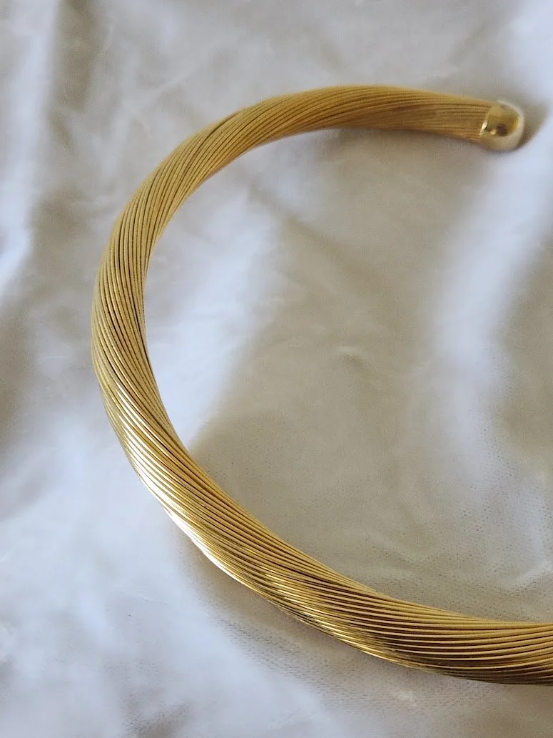 Gold Twisted Wire Torque Necklace 5.jpg