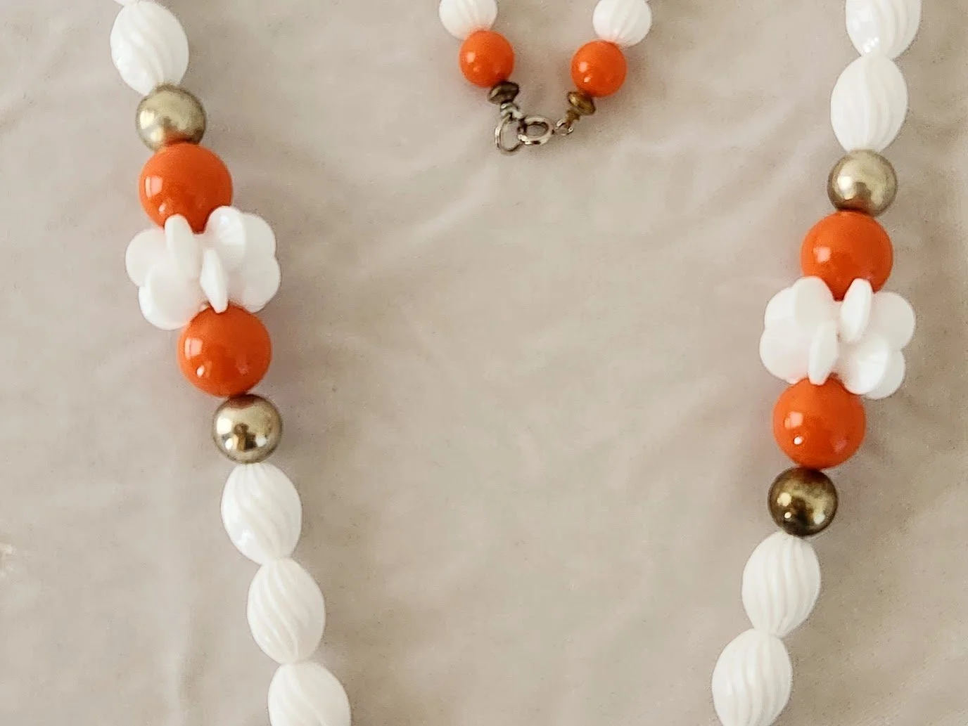 Coral & White Plastic Necklace 3.jpg
