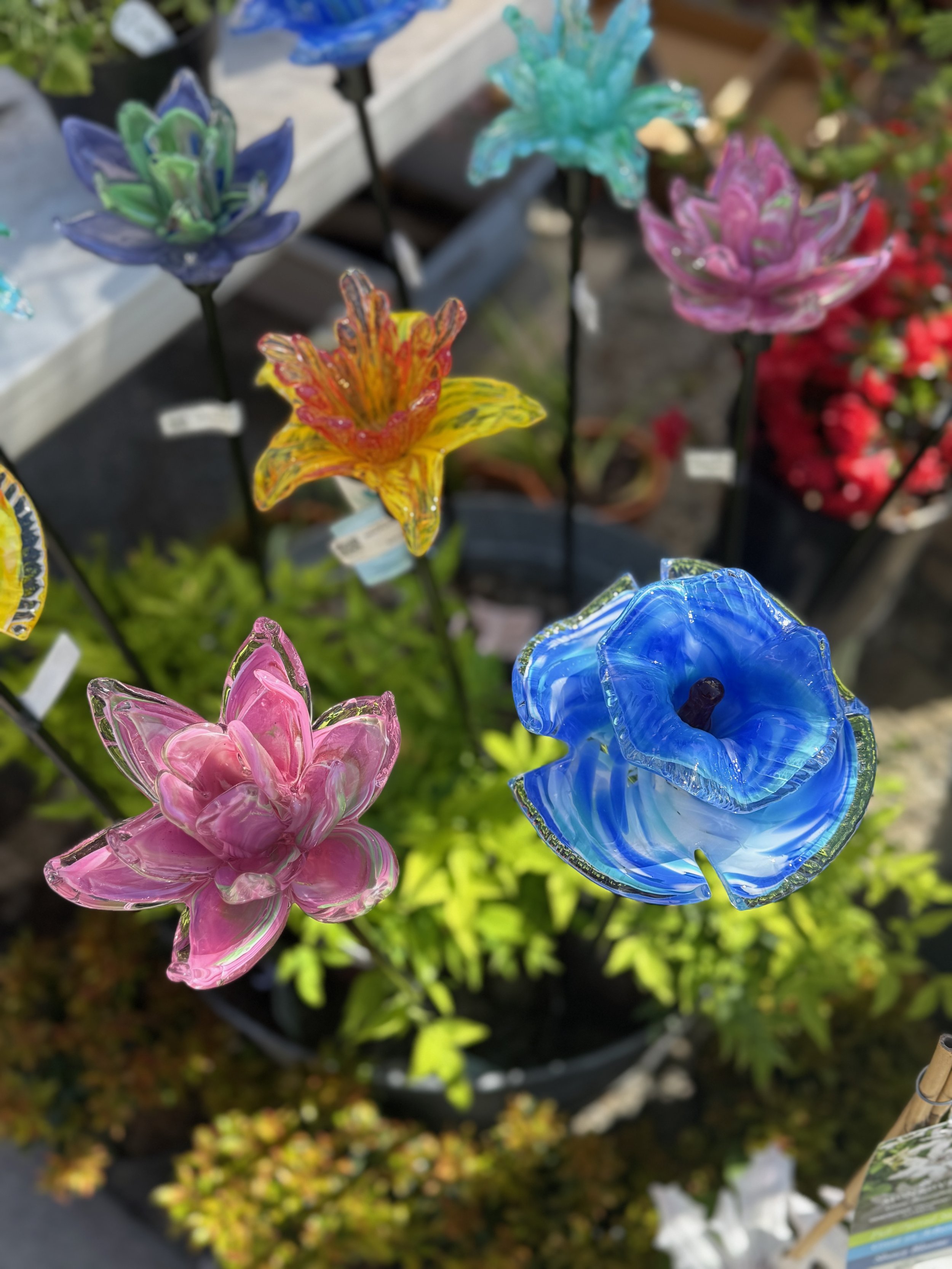 Glass Flower Garden Stake $34.98