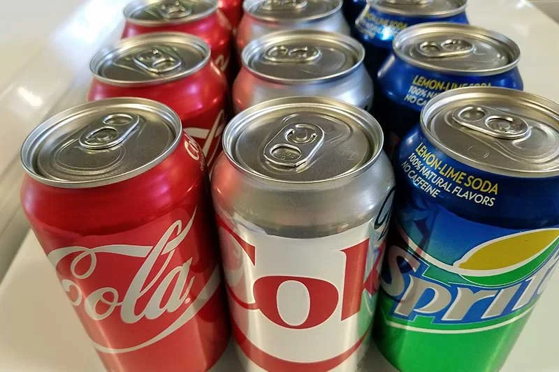 Canned Soda or Sparkling Water