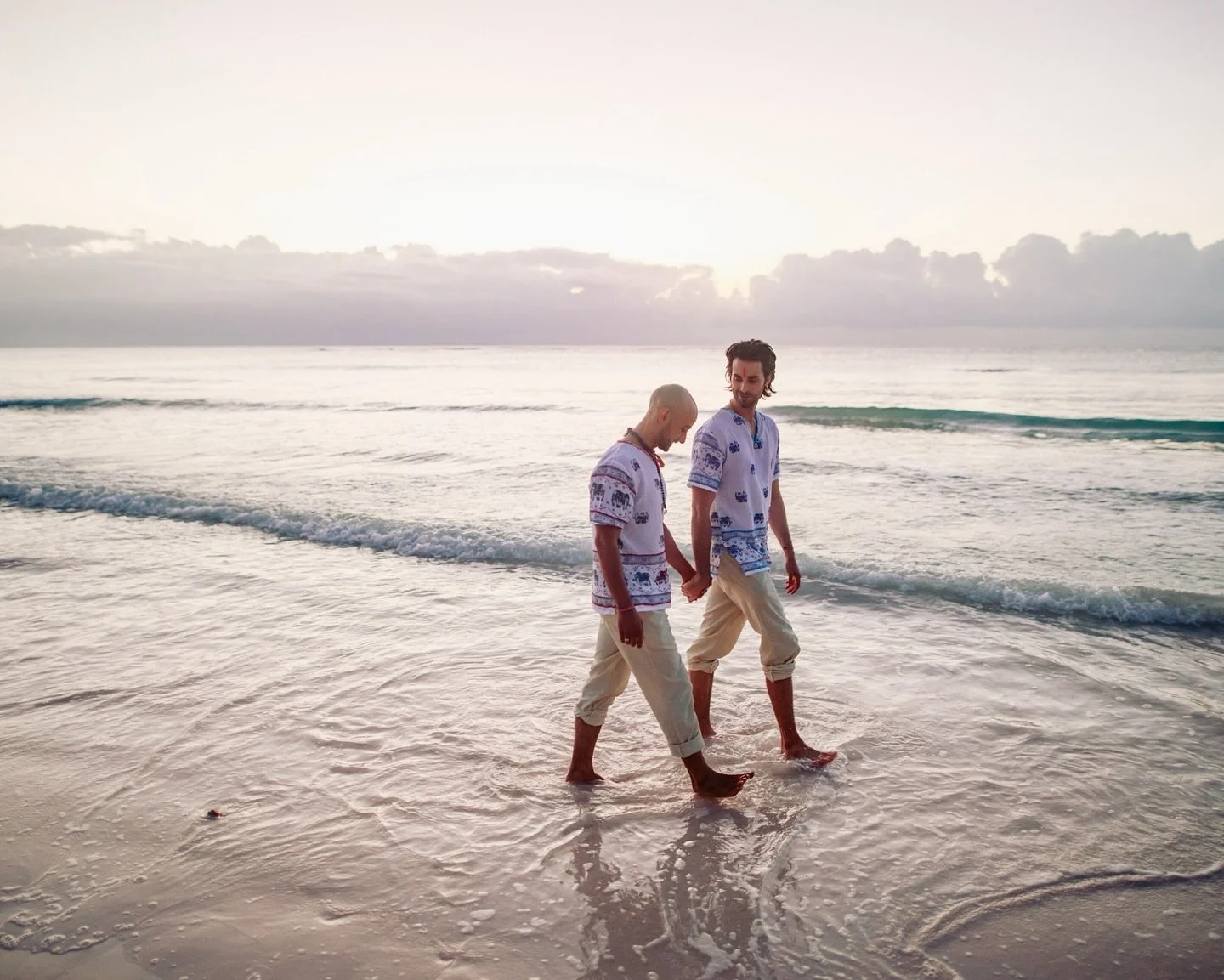 Before the dawn on a beach, walking towards Kaelan and Anthony&rsquo;s puja ceremony lit by flames, the quietness of a dozen people meditating, broken only by gentle waves, breaking and foaming on the white sand - and then, brilliantly over the cloud
