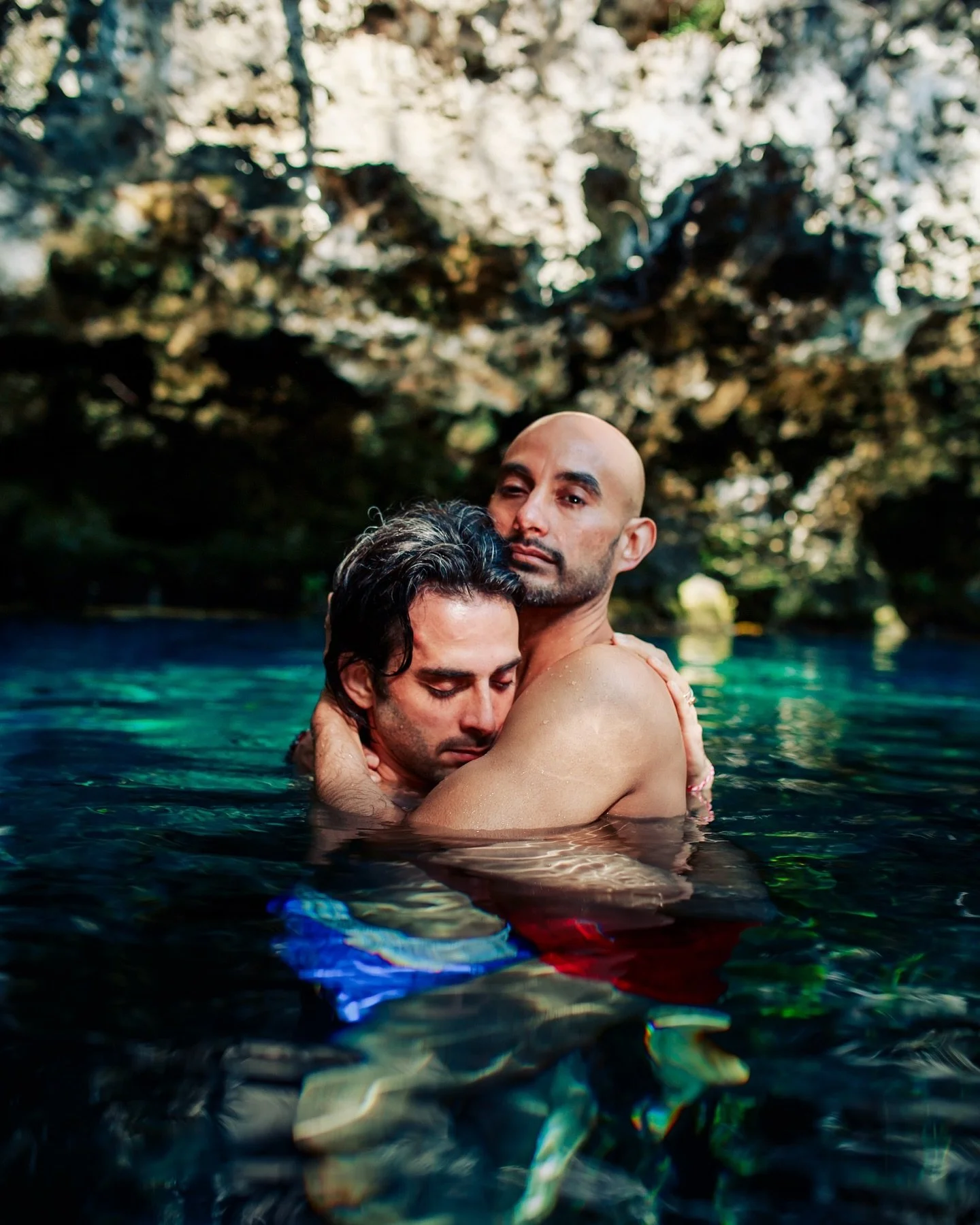 The day after Kaelan and Anthony&rsquo;s dawn-to-midnight wedding at @unico2087, we took a trip to a cenote - a depression in karst limestone that exposes part of the vast groundwater system underlying the Yucatan peninsula. Kaelan and Anthony are un