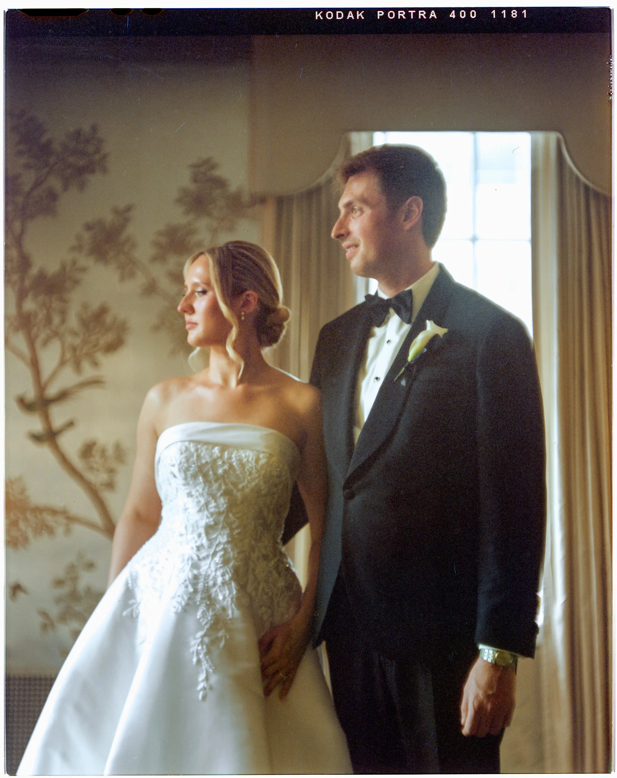 Large format film portraits from Siv &amp; Alec's wedding. I made these portraits on a hundred-year-old antique camera.

Couple: @sivlynn and @alecsolomon2
Photo: @tuanbco
Venue: Woman's Athletic Club
Coordinator: @ncmeventsco
Floral: @oliverdogwood
