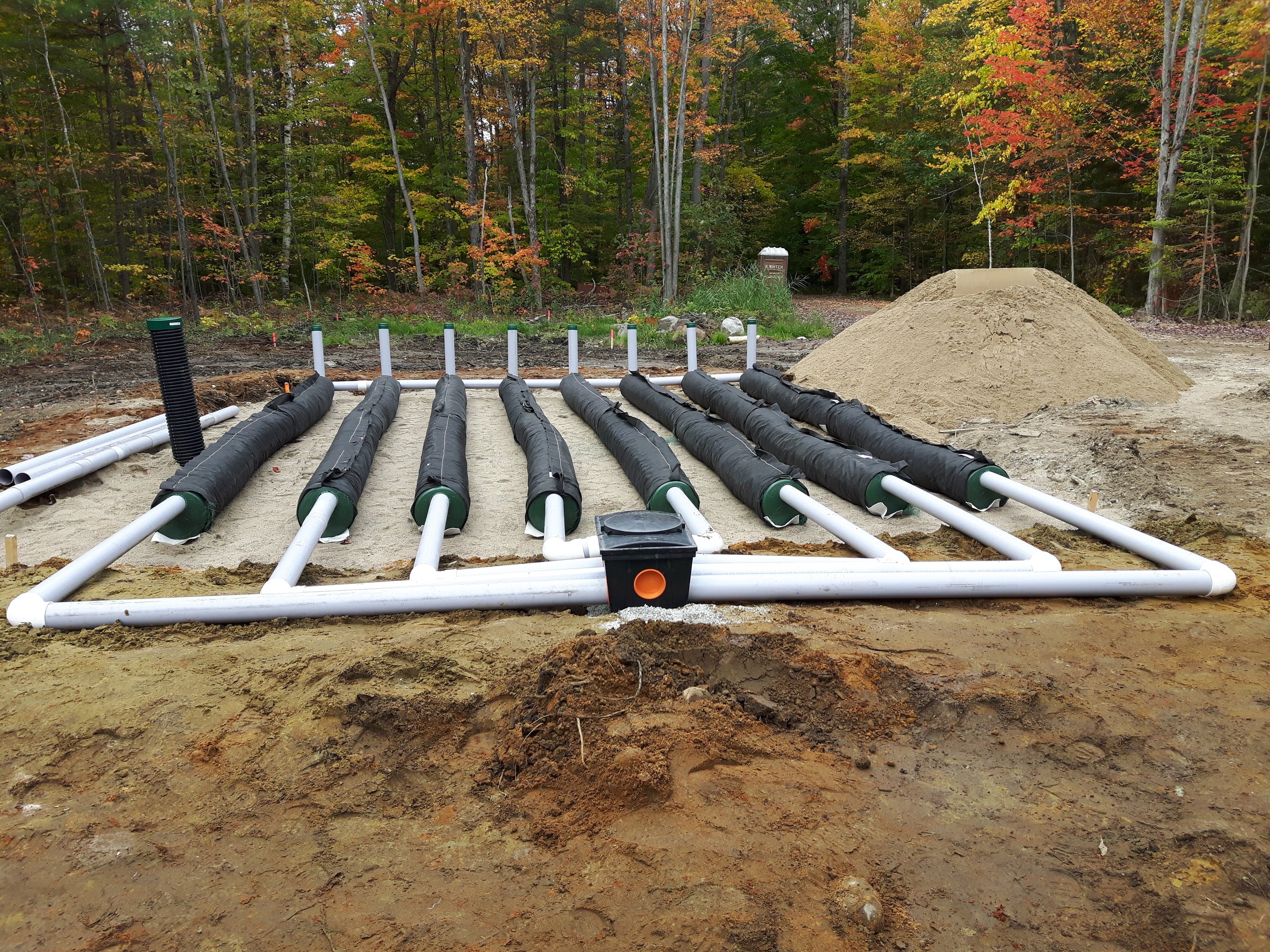 Partially Raised System O)) - Enviro-Septic Treatment System