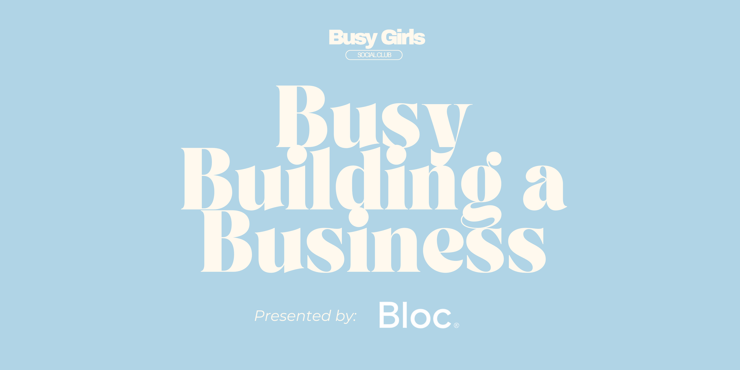 Busy Building A Business