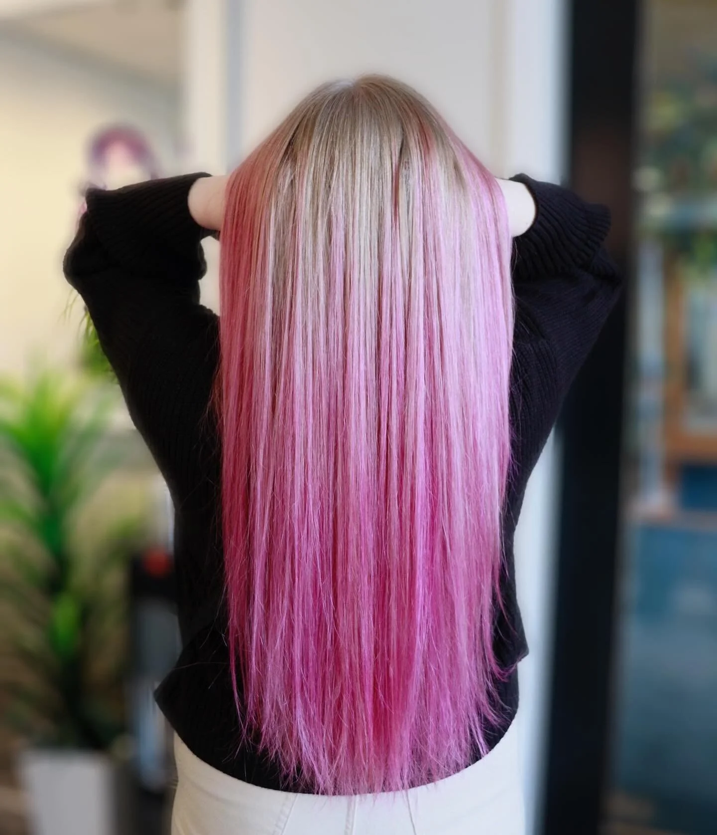 Coming in 💖 for Spring! 

Are you ready to change up your color for the warmer months? My guest had lavender hair previously but wanted to try a different color after it faded and Pink is such a great color for someone who loves to change it up! 

I