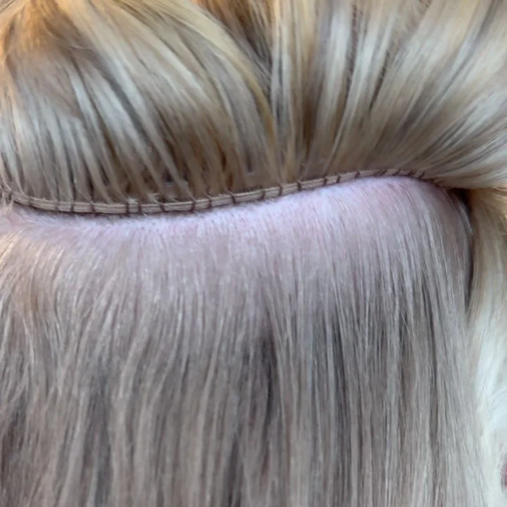 The flip side, yummm right!
I had the pleasure of installing 2 rows of 18 in @invisiblebeadextensions on this beauty!
.
If your flip side doesn&rsquo;t look like this, follow the link in my bio now for a complimentary Invisible bead extension consult