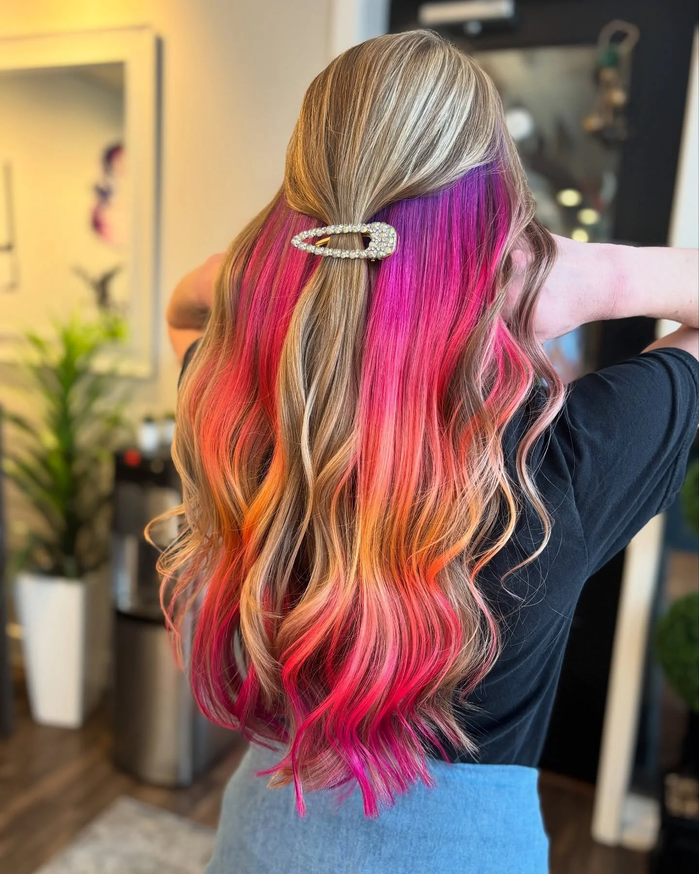 Scientific* fact: Having fun hair increases your overall happiness by at least 25%! ✨ Whether it&rsquo;s bold, pastel, or something totally unique, a fresh color just hits different. Ready to boost your happiness? LIB to book! ⚡🎨💖

(*Okay, maybe no