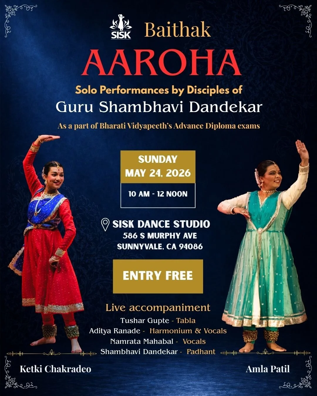 Aaroha - Solo Performances by Disciples of Guru Shambhavi Dandekar ji