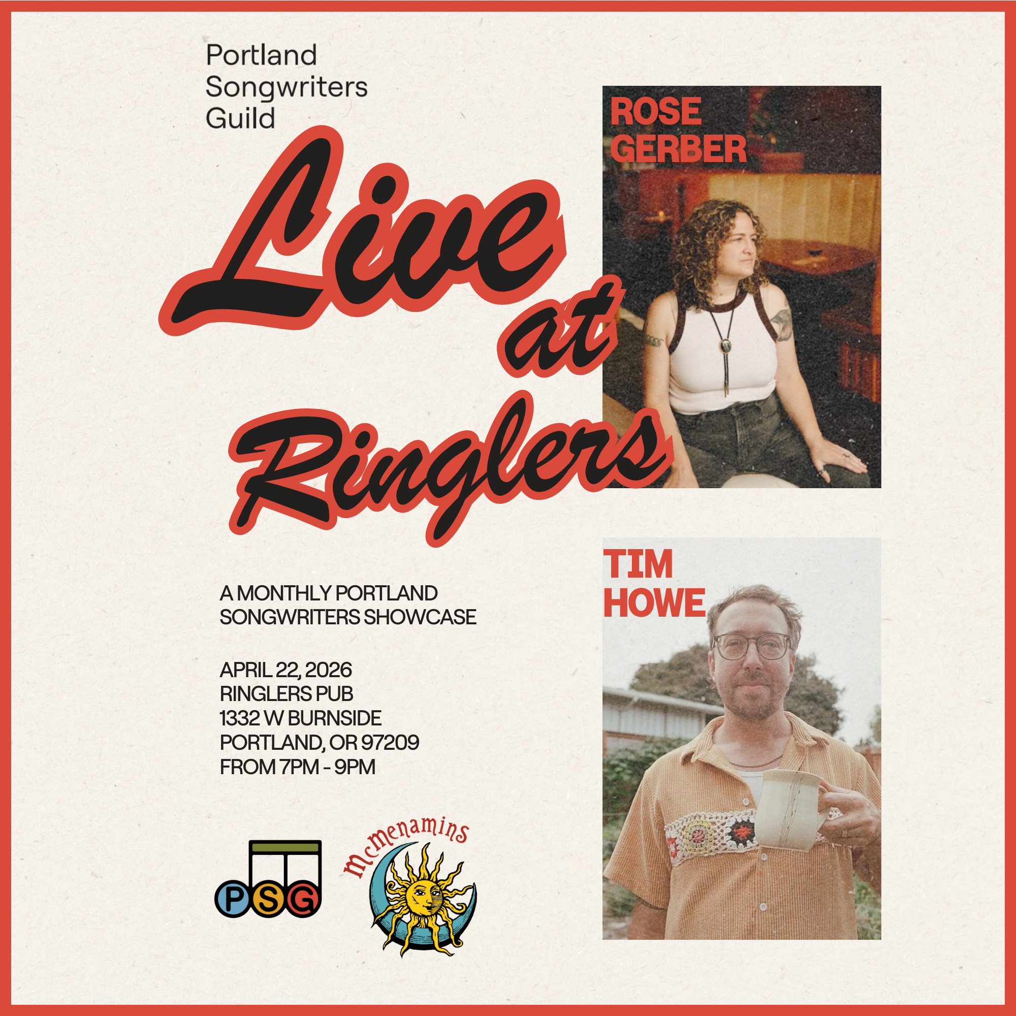 Live at Ringlers: April