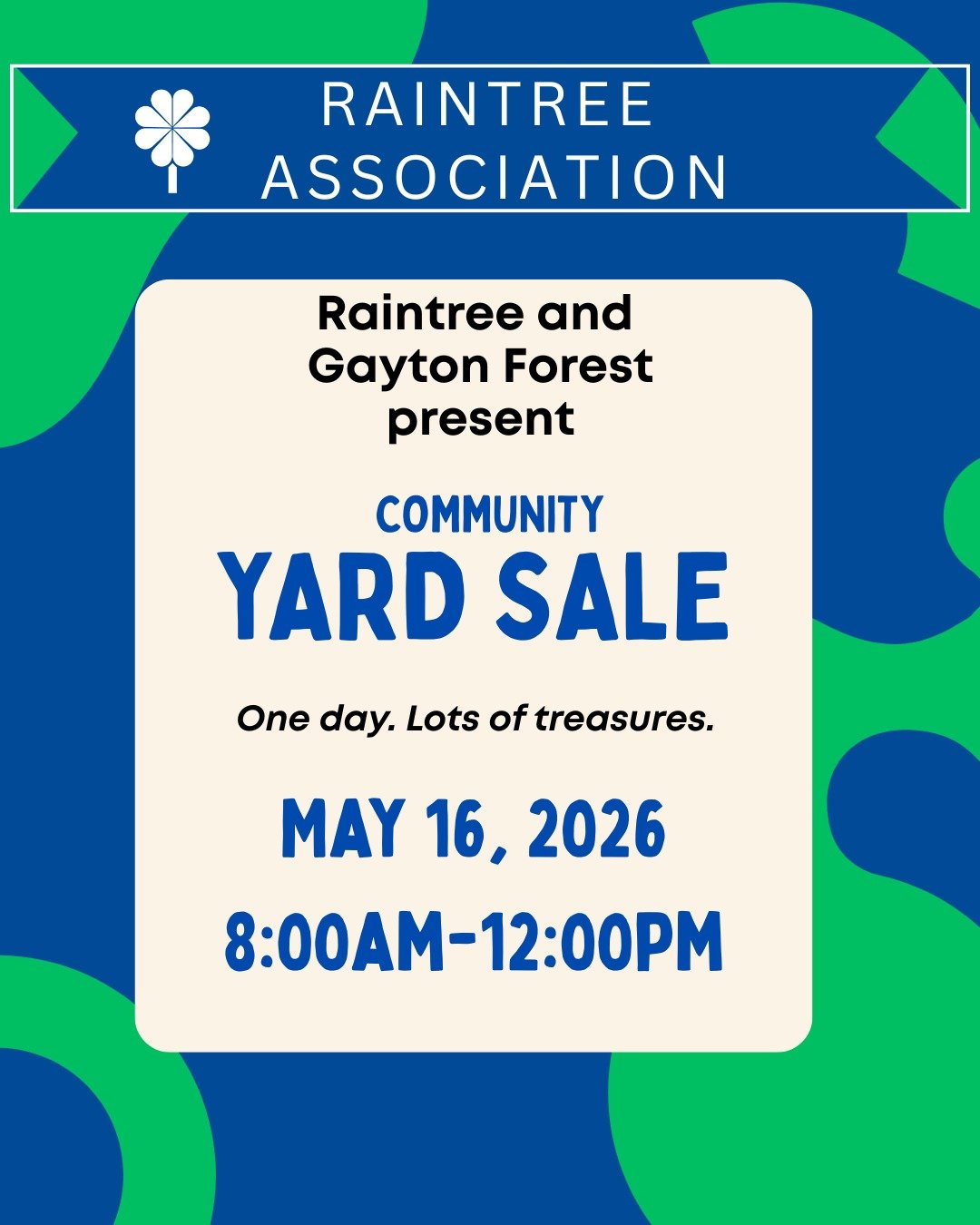 Participating in the Yard Sale? Add your address here:
https://tinyurl.com/yardsale2026

Planning your route? View the live map here:
https://tinyurl.com/YardSalemap2026