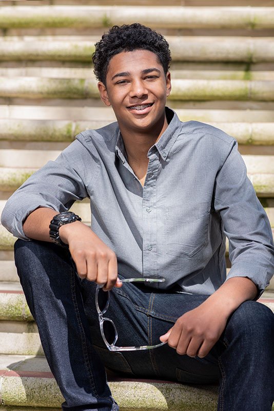 casual portrait of senior from vaca high