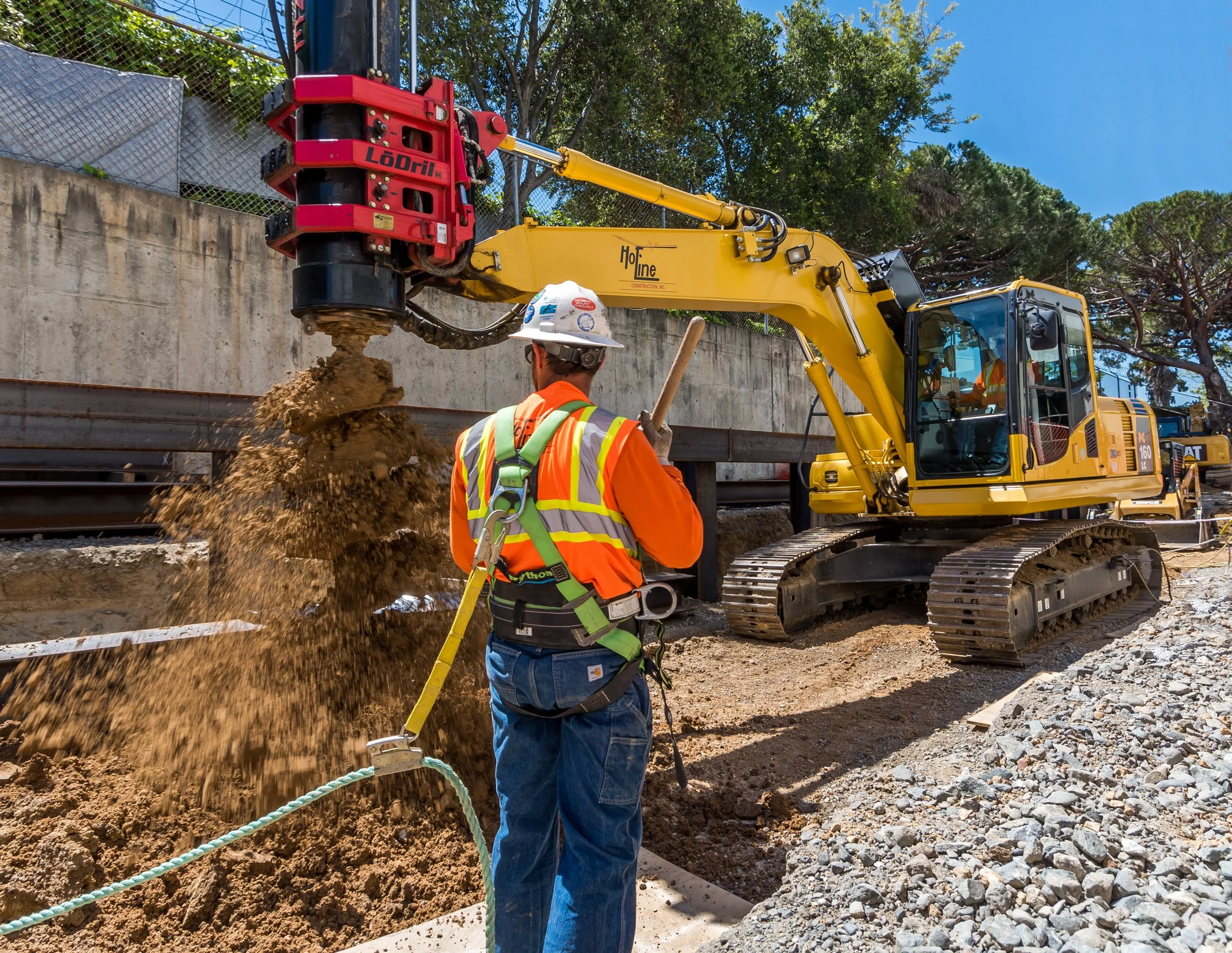 Construction Infrastructure LoDril Job Site, Stockton, Modesto, Fresno, Central Valley, California