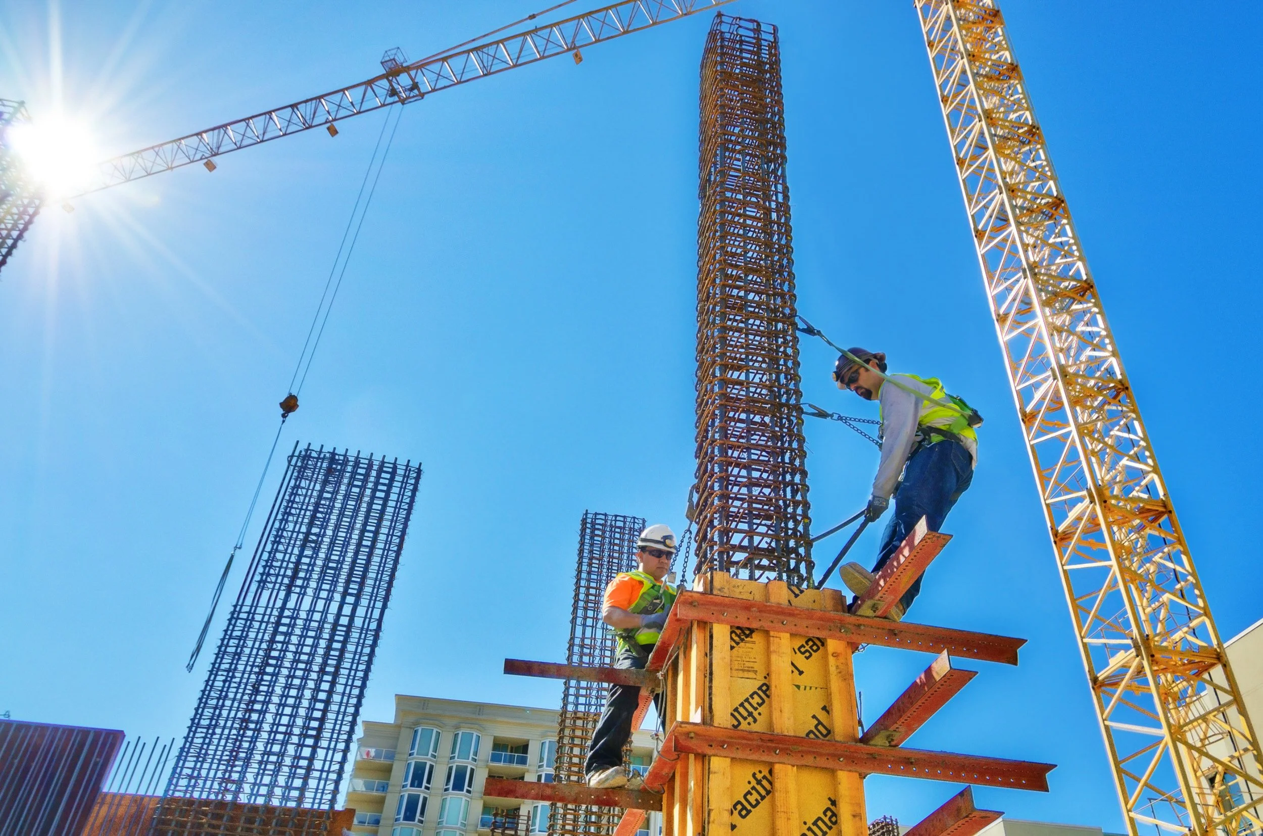 Commercial high rise concrete infrastructure, San Francisco, San Jose, Oakland, SF Bay Area, Northern California