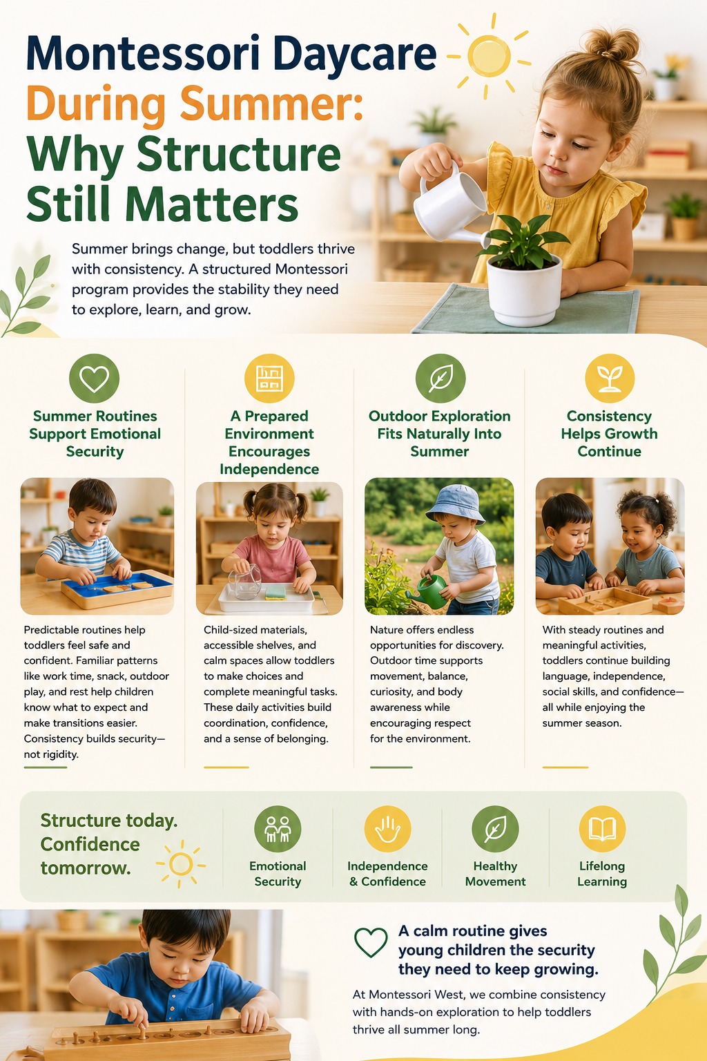 Maintaining Learning Momentum in Montessori Preschool Over the Summer