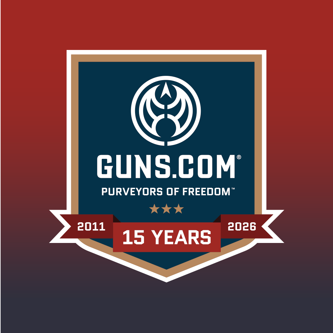 Guns.com 15th Anniversary Logo