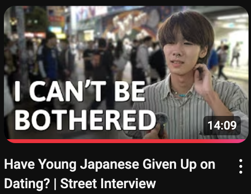 Have Young Japanese Given Up on Dating? | Street Interview