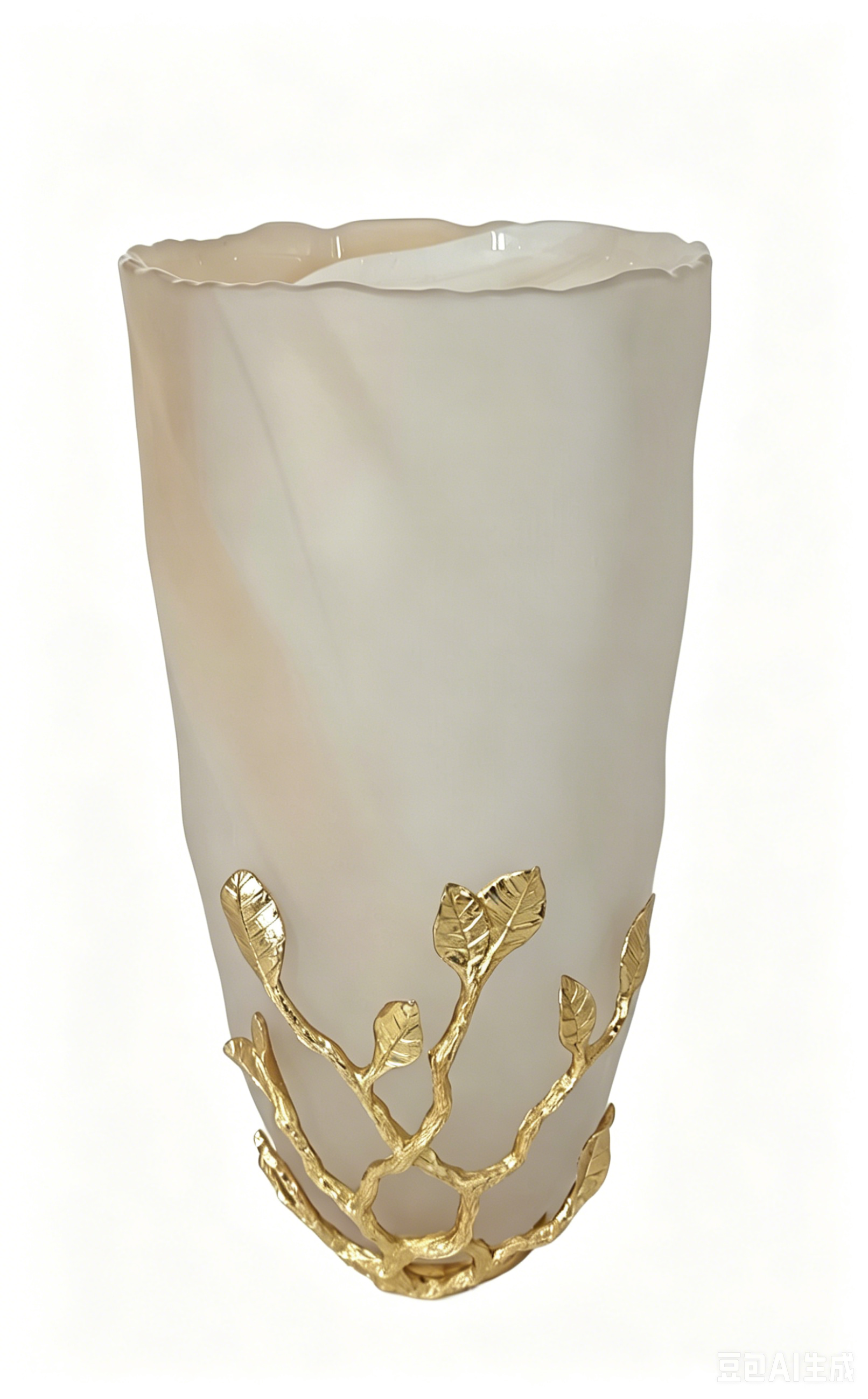 LEAF VASE GOLD