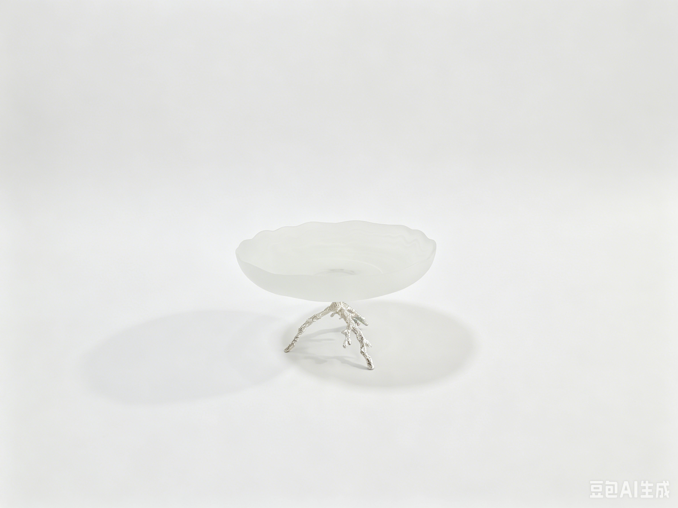 CORAL FRUIT PLATE SILVER