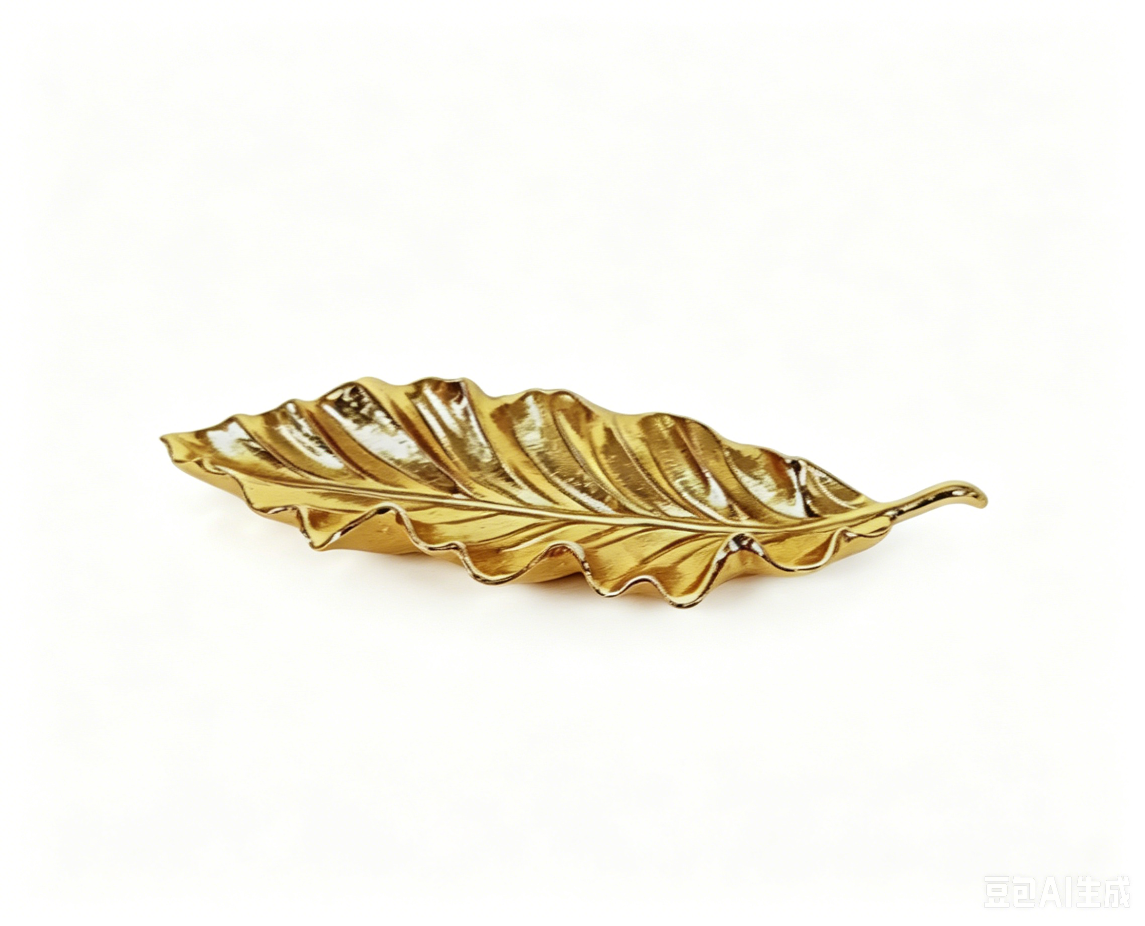 LEAF TRAY M GOLD