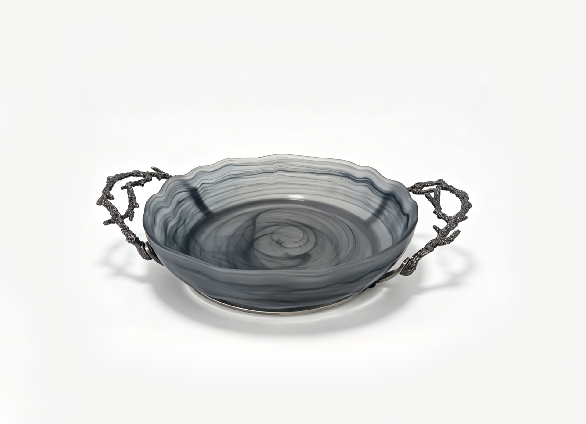 CORAL TALL ROUND PLATE BLACK NICKEL