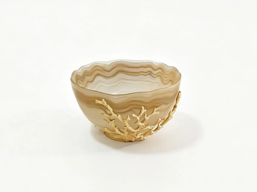 CORAL SMALL BOWL GOLD