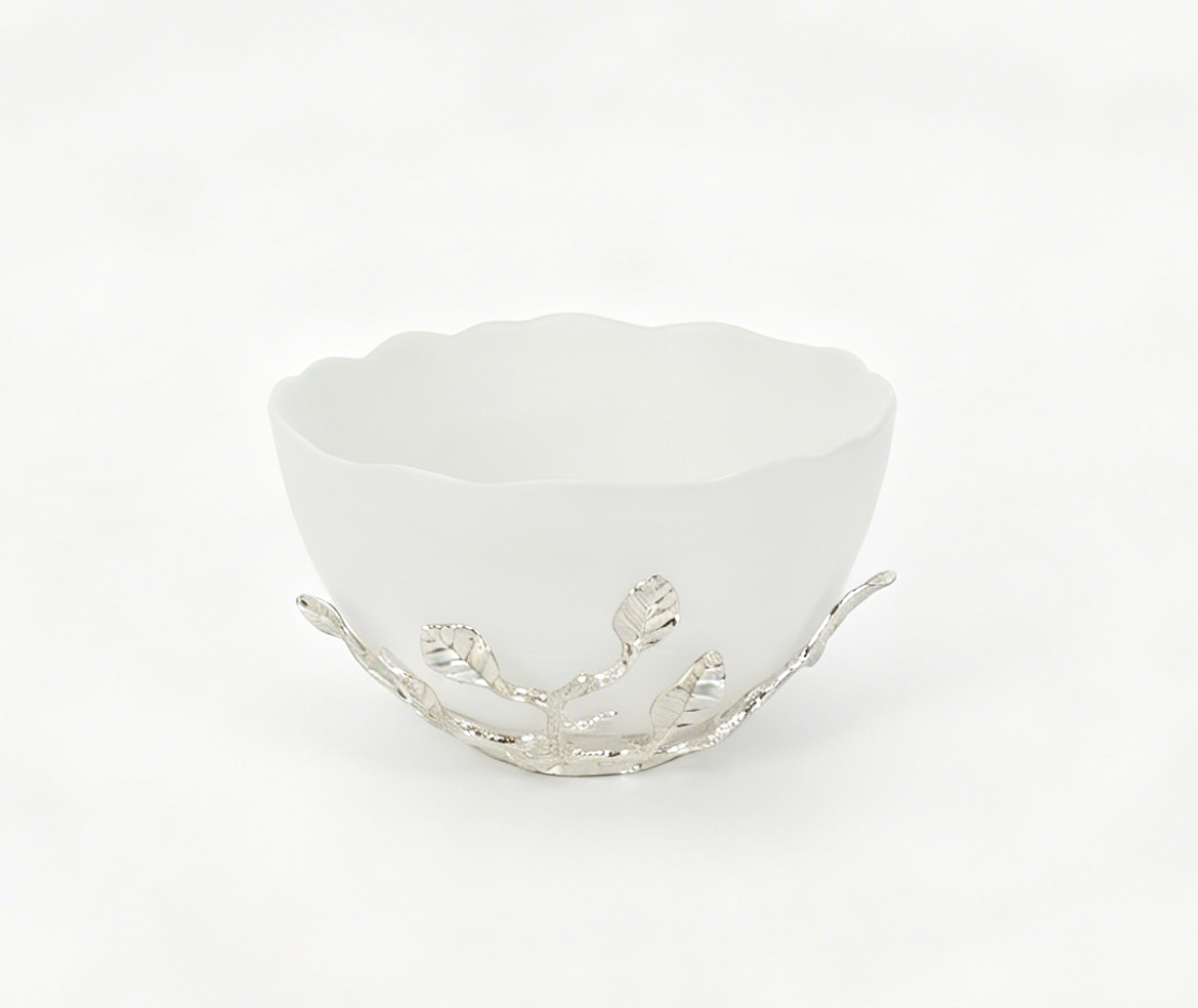 LEAF SMALL BOWL SILVER
