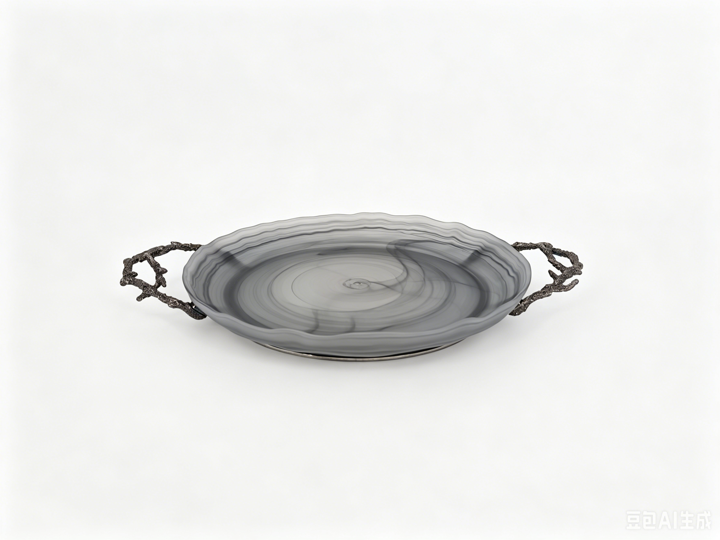 CORAL ROUND PLATE BLACK NICKEL