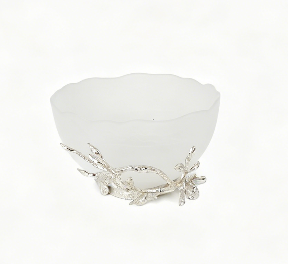 SMALL FLOWER SMALL BOW SILVER