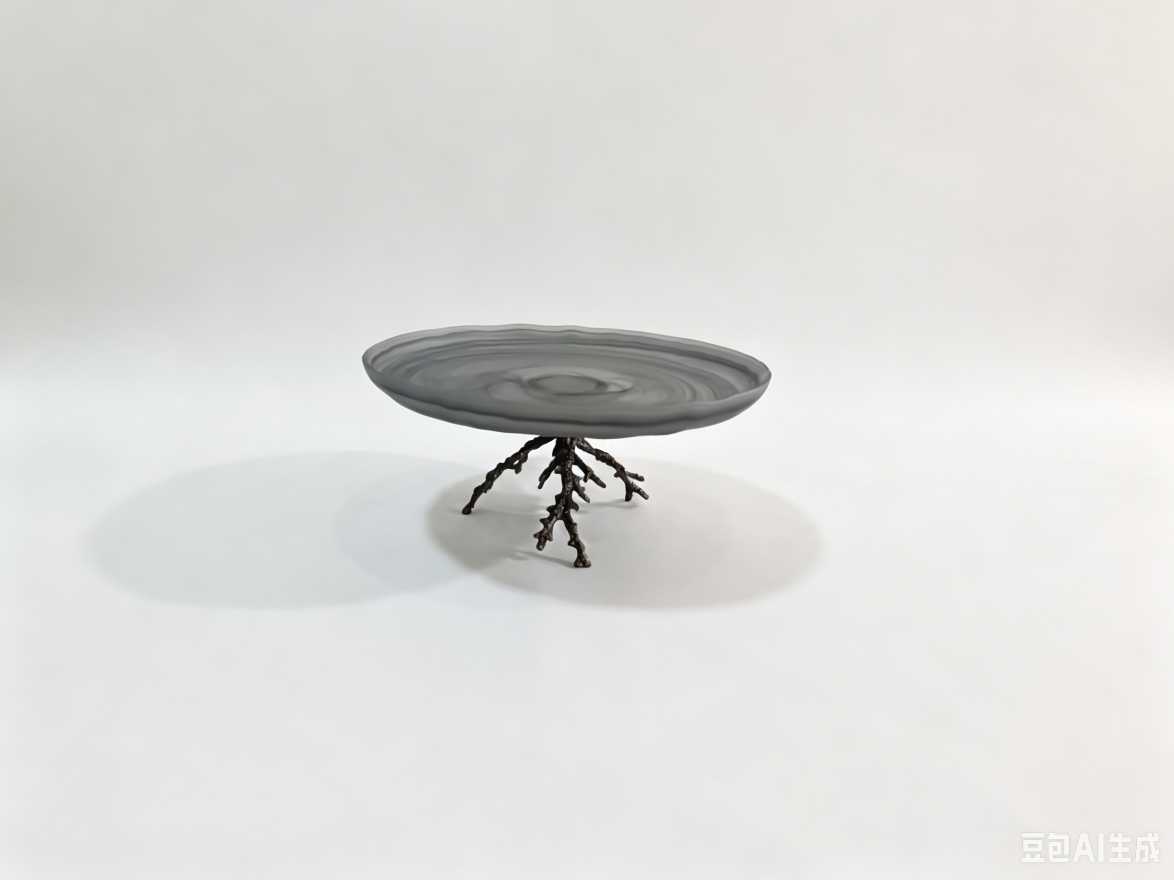 CORAL CAKE PLATE BLACK NICKEL