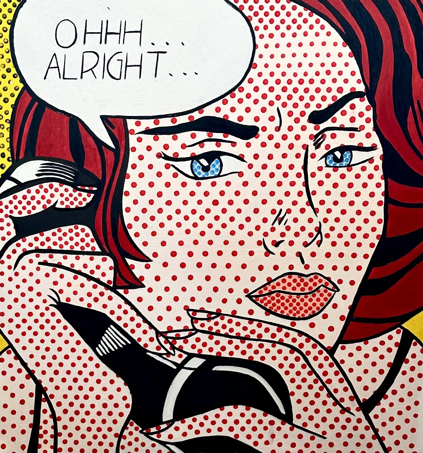 Study of Lichtenstein’s “Ohhh...Alright...” | oil, acrylic, 4ft by 4ft