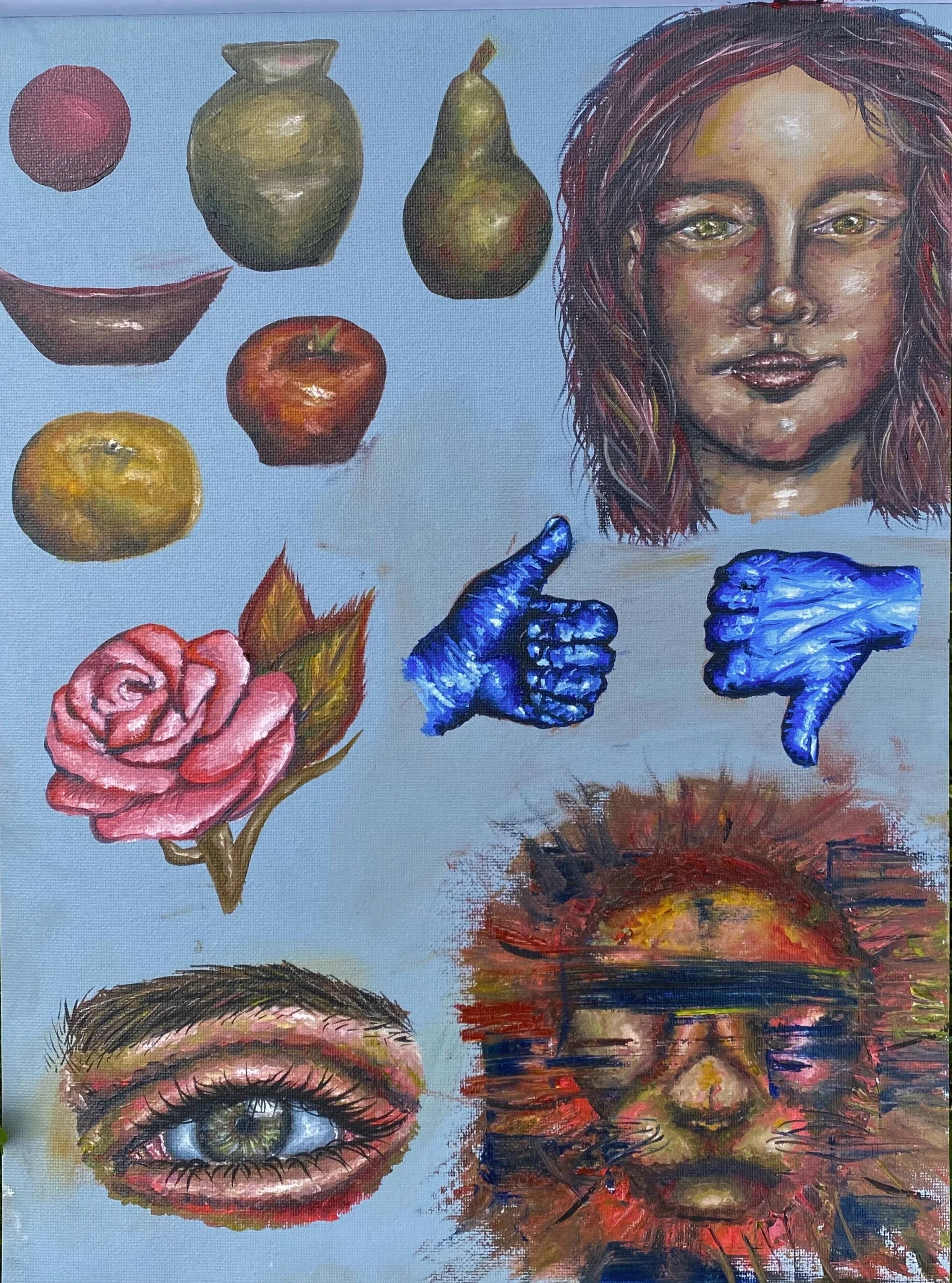 First oil paint study, 2021