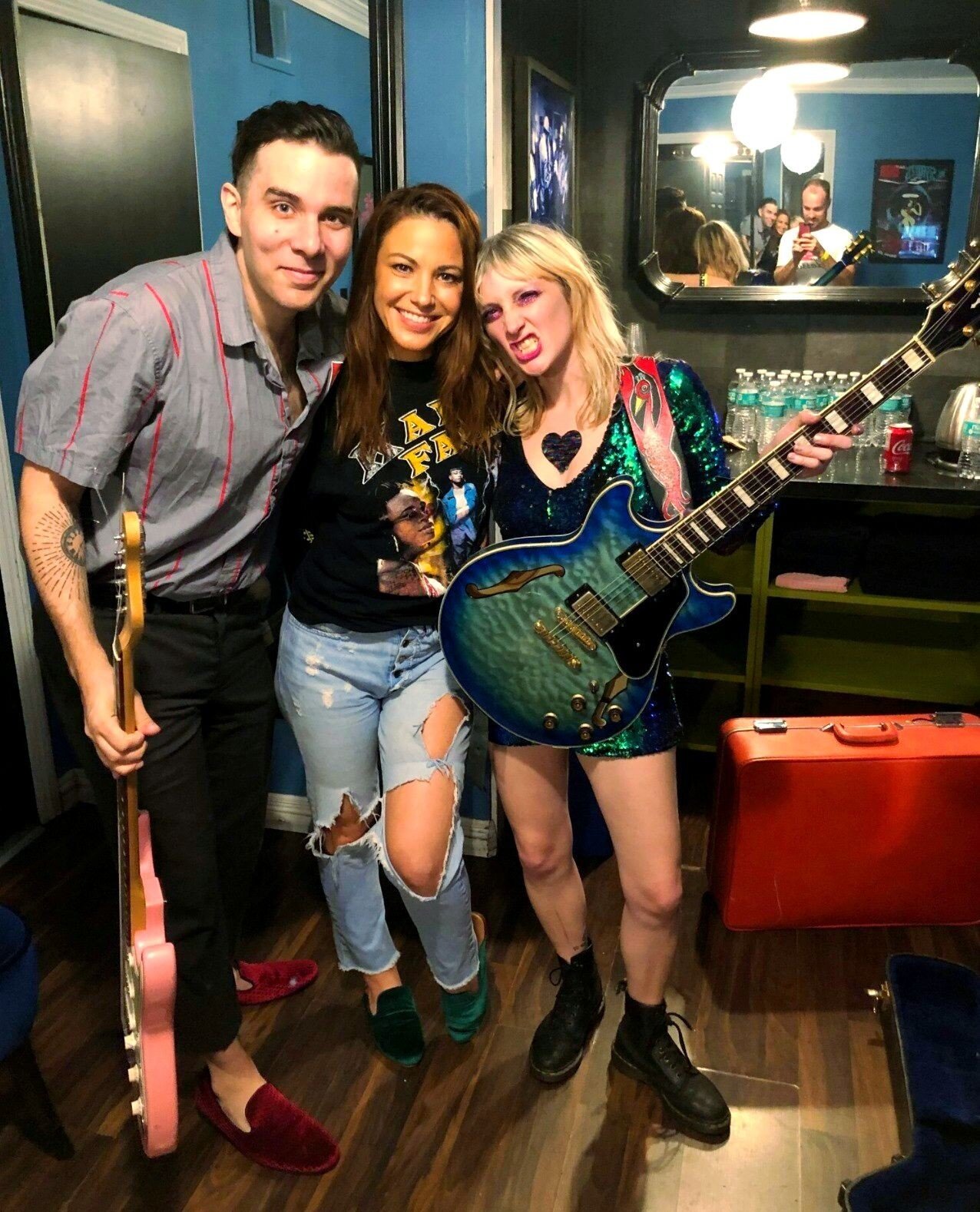 We love our clients! And they love us back so much that we match our shoes! ⁠
⁠
JK! ⁠
⁠
On the shoes part! ⁠
⁠
With @Wartwinsband at their Roxy Show in LA. ⁠
⁠
Can you spot Chris in the background?