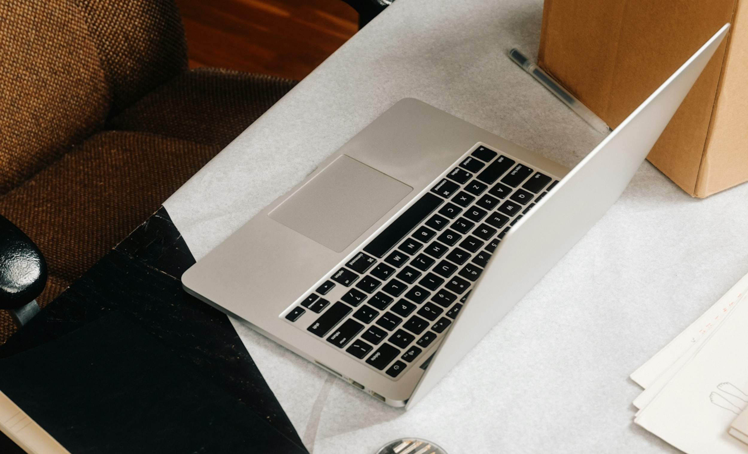 Laptop on Desk