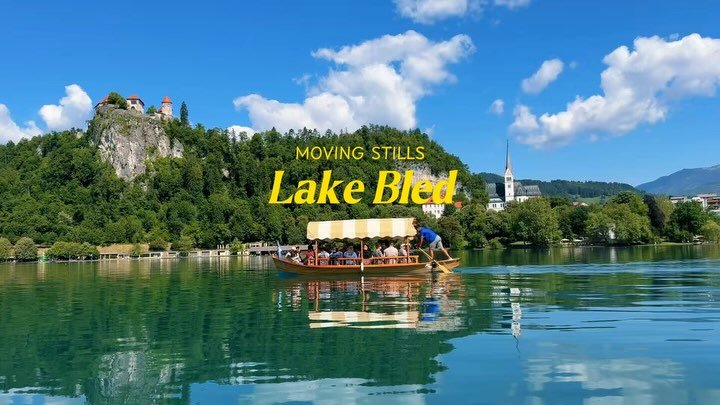 moving postcards from lake bled, slovenia 🛶✨🏔️🇸🇮🏰

the airbnb i stayed in will be linked in my bio if you&rsquo;re looking to visit this beautiful country soon ☀️

#movingpostcards #lakebled #bled #slovenia #beautifulslovenia #europetravels