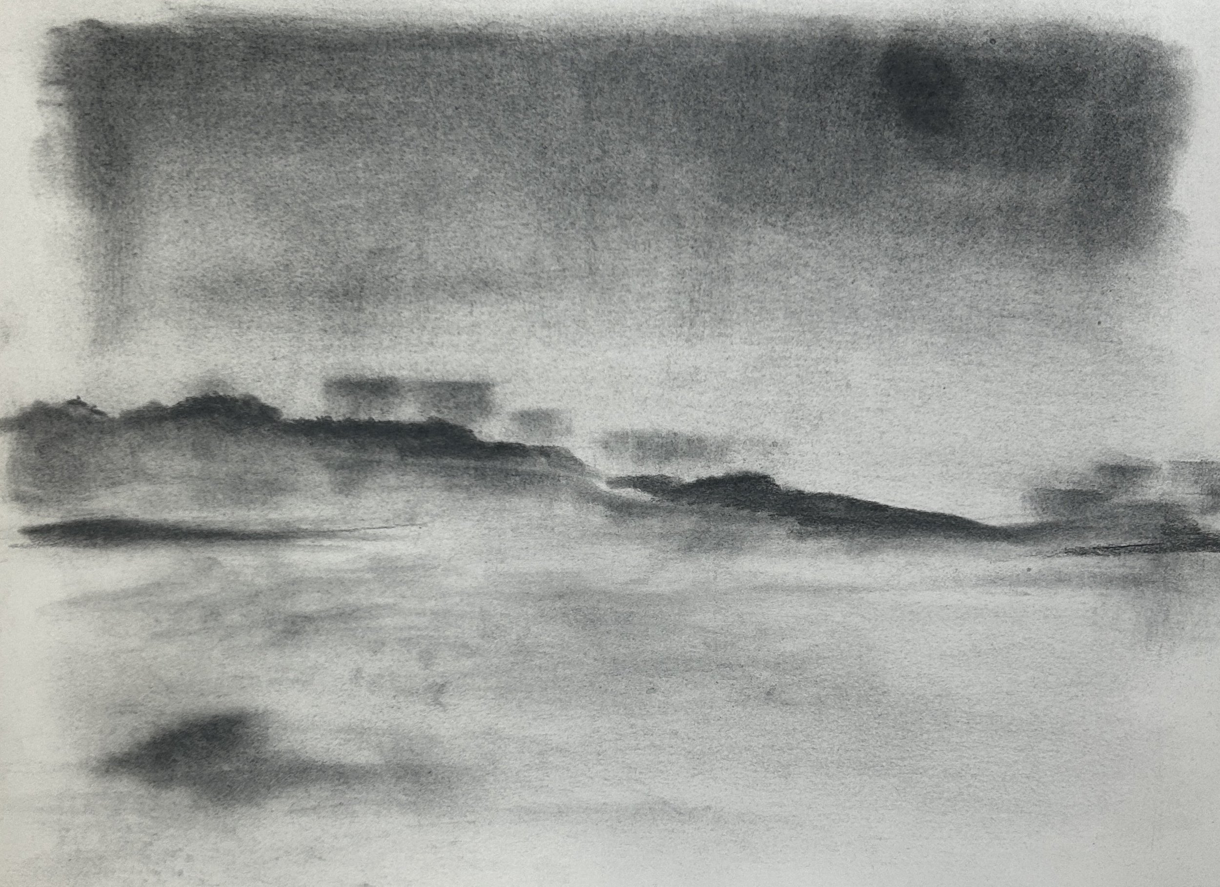Fjaderholmarna_Graphite on Paper_12 1:8X9 1:8%22_2025.jpg