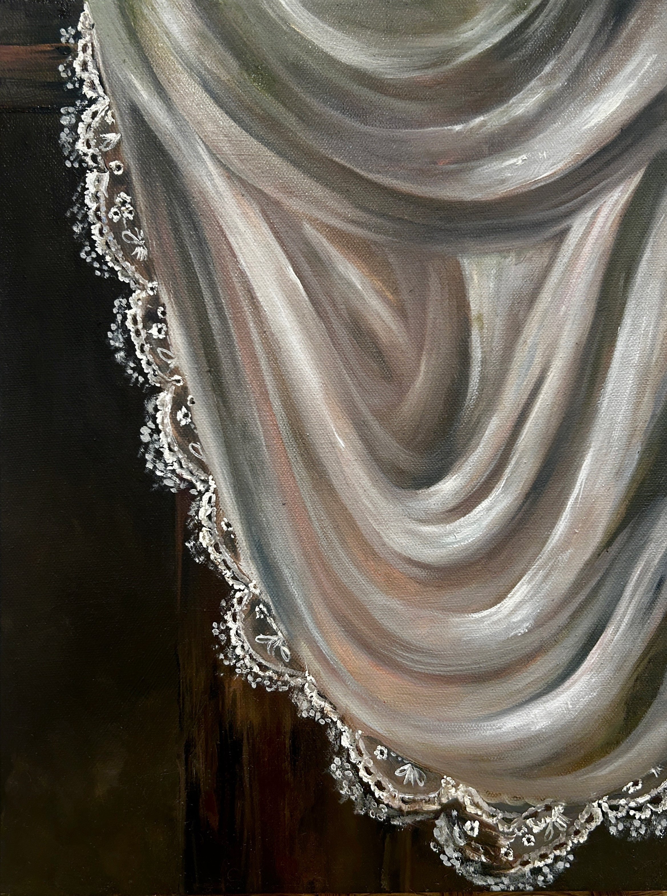 Farmors Spetsduk, oil on canvas, 12x16%22, 2026.JPG