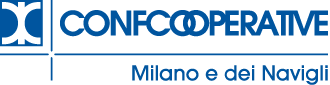 Logo di Confcooperative Milano e dei Navigli.