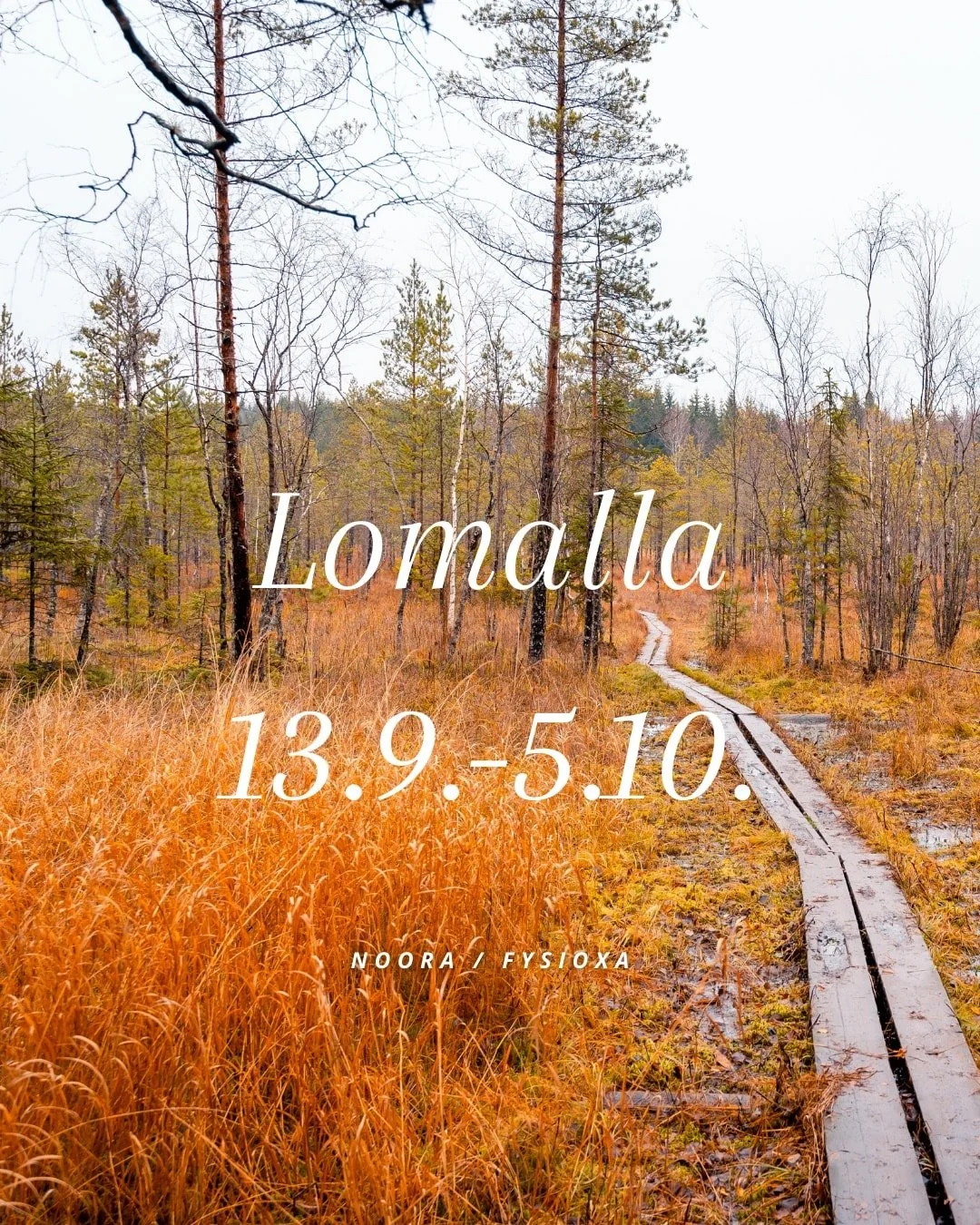 Viimeinen p&auml;tk&auml; (kes&auml;)lomaa kutsuu! 🍂

Huomenna suuntaan nokan kohti pohjoista, ja vihdoin p&auml;&auml;sen toteuttamaan pitk&auml;aikaisen haaveen ruskareissusta 🧡 Seuraavat kolme viikkoa viet&auml;n samoillen pitkin Lapin tuntureit