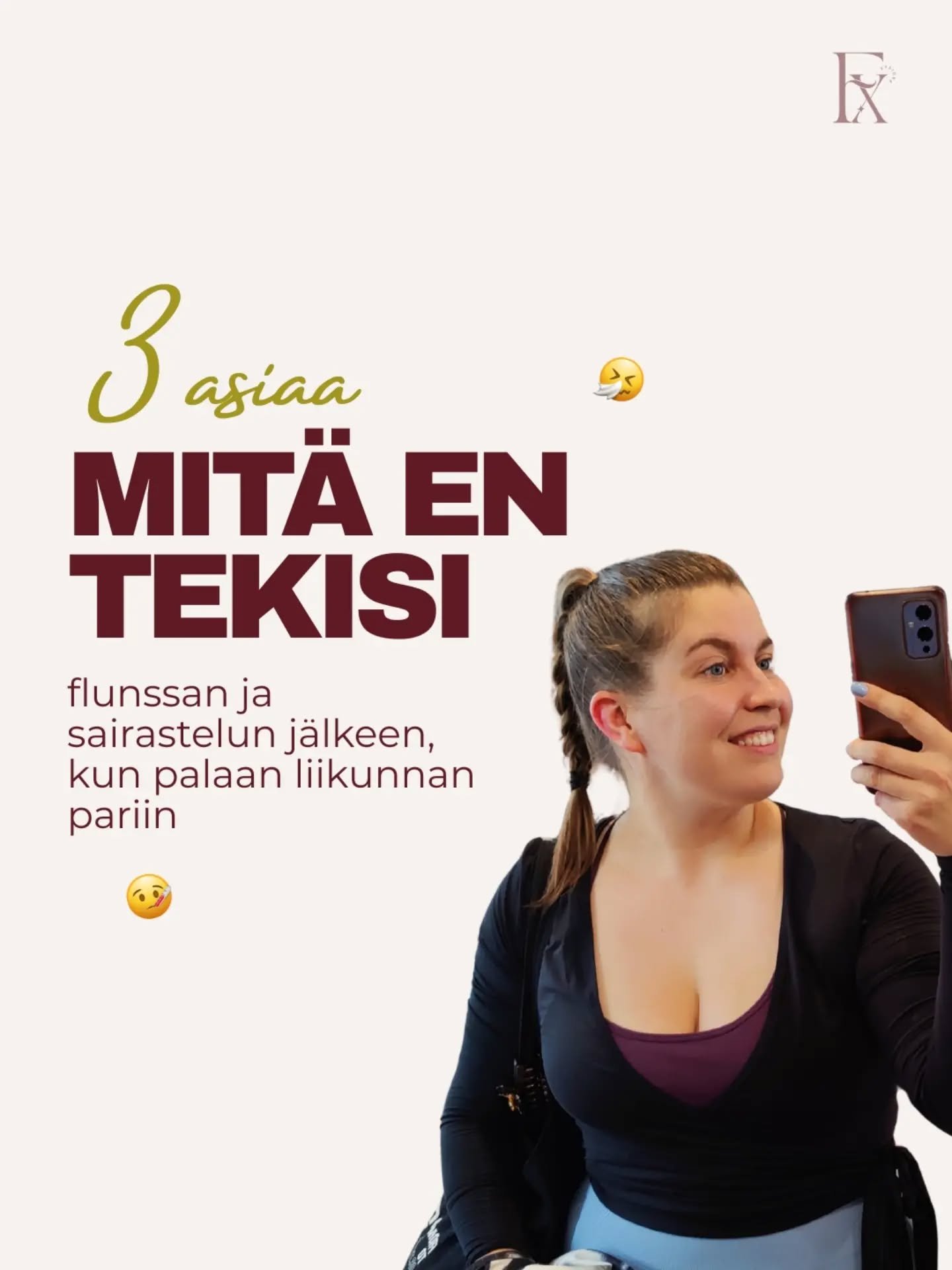 Nyt kun flunsskausi jyll&auml;&auml; taas niin ota t&auml;st&auml; talteen  do's and don'ts - lista, miten kannattaa palata liikunnan pariin sairastelun j&auml;lkeen!

Koska kukapa nyt ei haluaisi v&auml;ltty&auml; pitkittyneelt&auml; ja uusiutuvalta