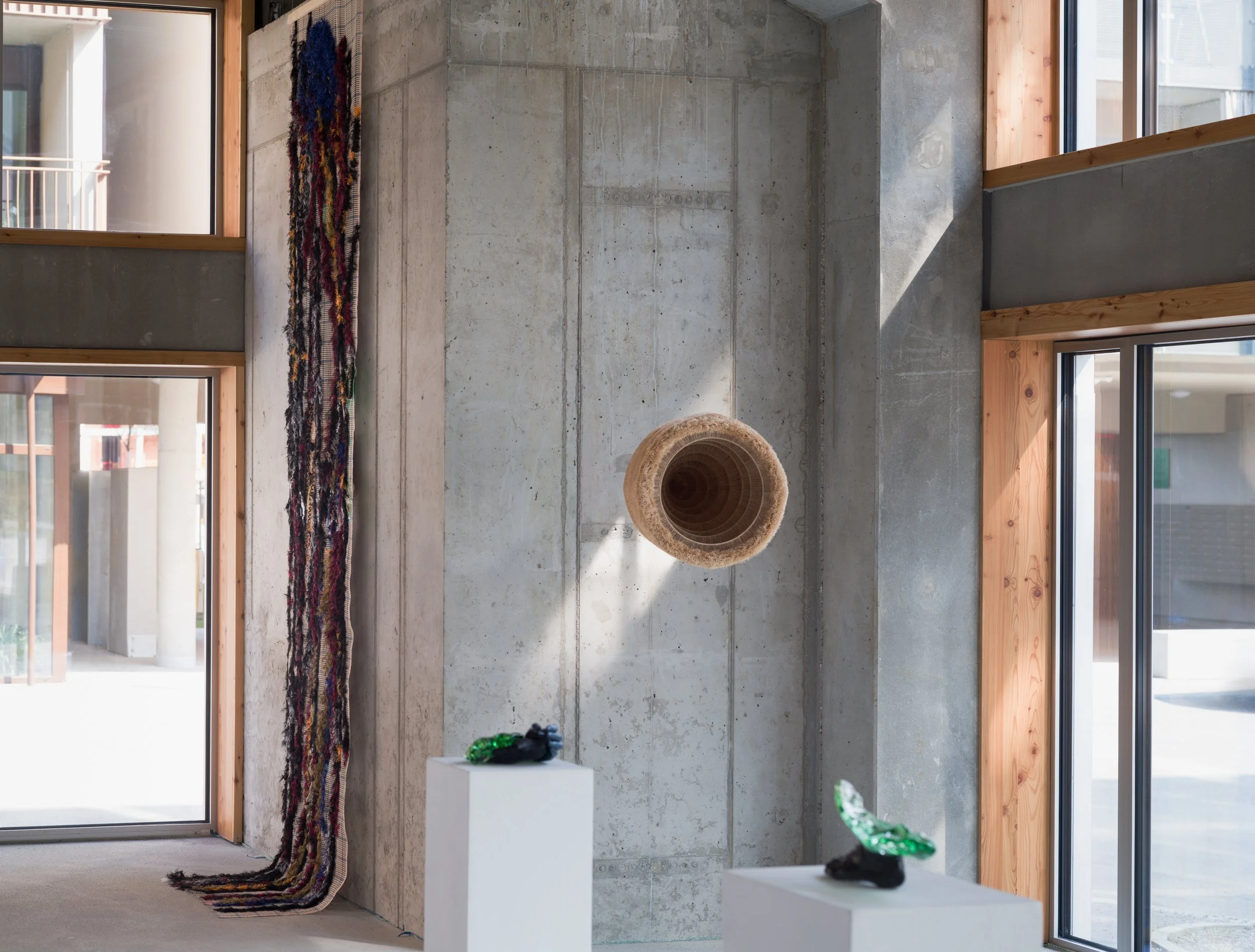 Weaving the Present, installation view, Neuer Kunstverein Wien, 2026