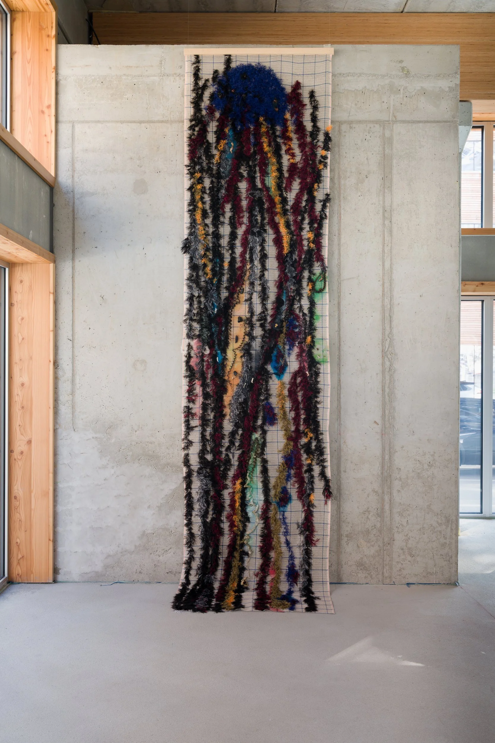 Where My Body Lies Bare, 2026, 100 × 400 × 2 cm