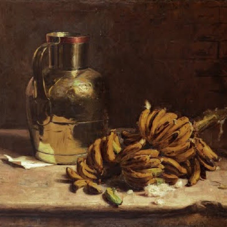 Bananas e Metal by Pedro Alexandrino (Brazilian, c. 1900) 🍌🍌🍌🍌

#foodhistory #foodart #historyoffood #historyeats #arthistory