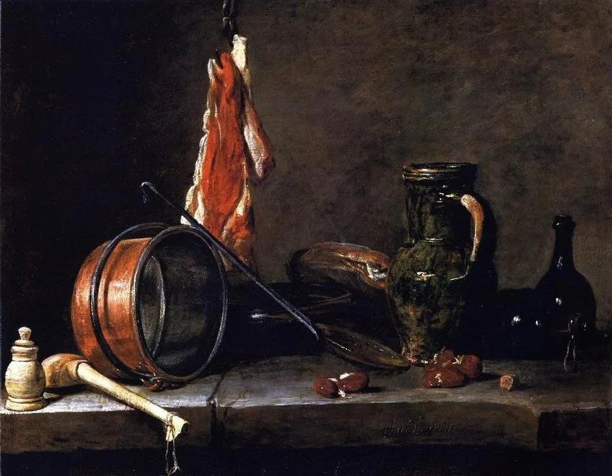 The Meat-Day Meal by Jean-Sim&eacute;on Chardin (French, 1731) 🥩🥘

#historyeats #artfood #foodhistory #arthistory #frenchart #frenchhistory
