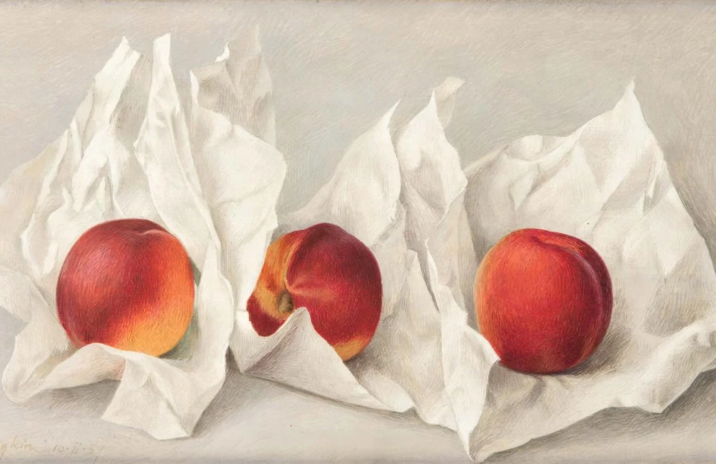 Did you know nectarines are just a type of peach? The only difference is one genetic mutation which causes them to be smooth rather than fuzzy. They originated over 2,000 years ago in China, then moved to Persia where they were cultivated and traded 