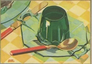 Images from Doubly Delicious Desserts by the Joseph Burnett Company of Boston, Massachusetts (1920s, American). The company was established in 1847 and was known for producing various food additives including Burnett&rsquo;s Color Paste, which featur